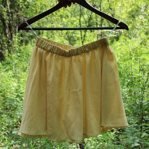 JAPANESE YELLOW FLOW SKIRT